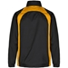 Unbranded Teamwear Elite Showerproof Jacket Black/Amber - Back 