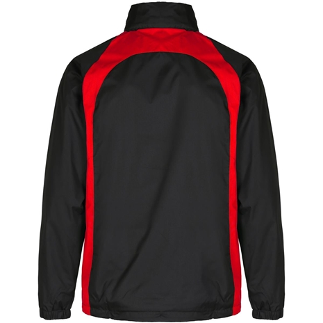 Unbranded Teamwear Elite Showerproof Jacket Black/Red - Back