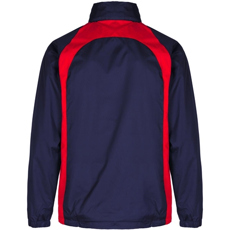 Unbranded Teamwear Elite Showerproof Jacket Navy/Red - Back