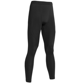 Unbranded Teamwear Baselayer Leggings Black - Front