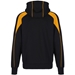 Unbranded Teamwear Premium Pro Hoody Black/Amber - Back 