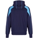 Unbranded Teamwear Premium Pro Hoody Navy/Sky - Back 