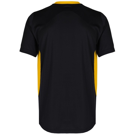 Unbranded Teamwear Pro Training Tee Black/Amber - Back