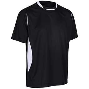 Unbranded Teamwear Pro Training Tee Black/White - Front