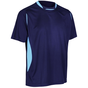 Unbranded Teamwear Pro Training Tee Navy/Sky - Front