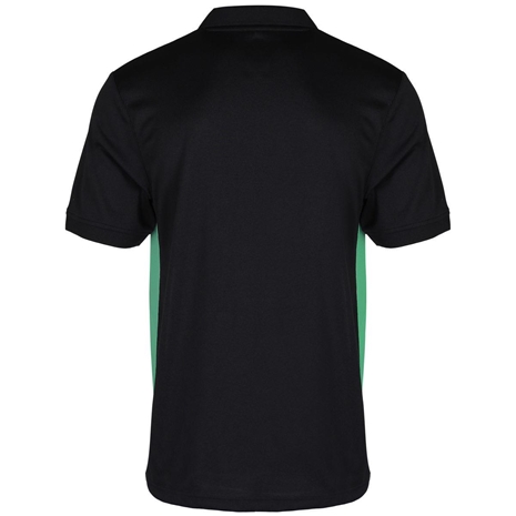 Unbranded Teamwear Premium Polo Black/Emerald - Back