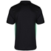 Unbranded Teamwear Premium Polo Black/Emerald - Back 