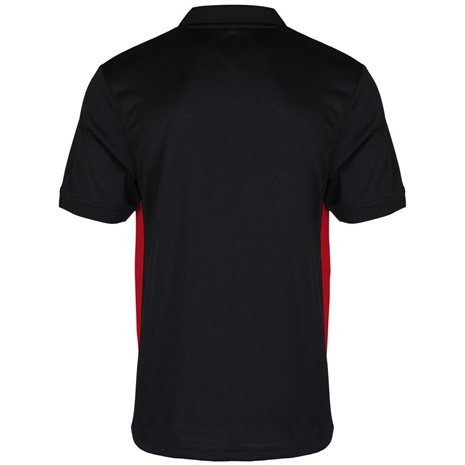 Unbranded Teamwear Premium Polo Black/Red - Back