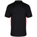 Unbranded Teamwear Premium Polo Black/Red - Back 