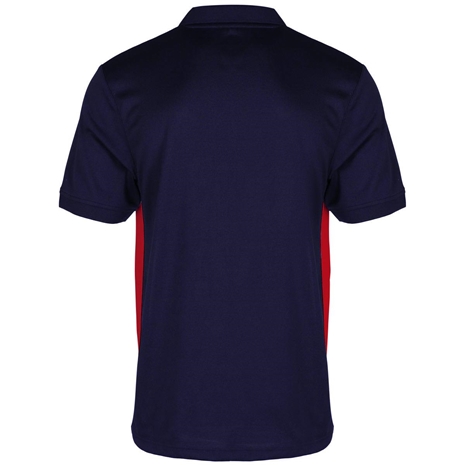 Unbranded Teamwear Premium Polo Navy/Red - Back