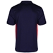 Unbranded Teamwear Premium Polo Navy/Red - Back 