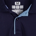 Unbranded Teamwear Premium Polo Navy/Sky - Detail 1 