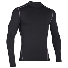 Under Armour Coldgear Compression Mock Black - Front