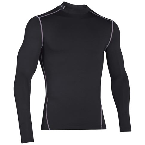 Under Armour Coldgear Compression Mock Black - Front Under Armour Coldgear Compression Mock Black - Front