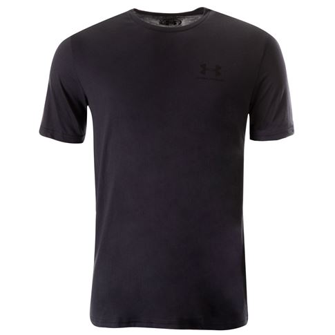Under Armour Mens Sportstyle Logo Tee - Black - Front Under Armour Mens Sportstyle Logo Tee - Black - Front