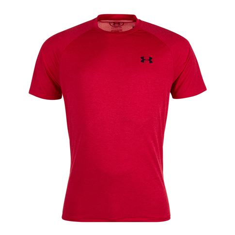 Under Armour Mens Tech 2.0 Tee - Red - Front Under Armour Mens Tech 2.0 Tee - Red - Front