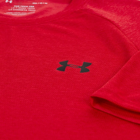 Under Armour Mens Tech 2.0 Tee - Red - Logo