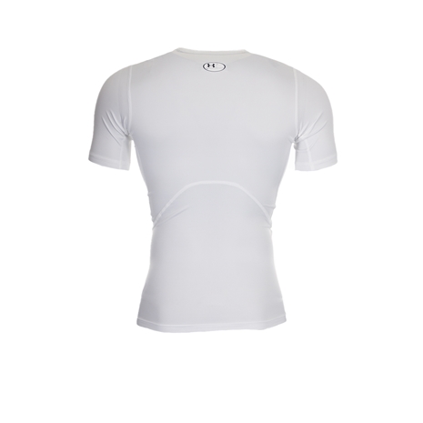 Under Armour Heatgear Compression Top White - Short Sleeve - Bac