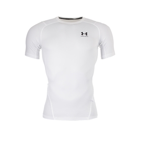 Under Armour Heatgear Compression Top White - Short Sleeve - Fro
