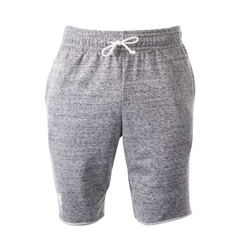 Under Armour Mens Rival Shorts - Onyx White - Front Under Armour Mens Rival Shorts - Onyx White - Front
