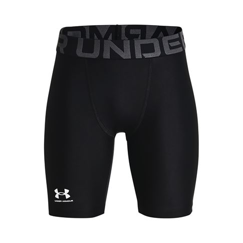 Under Armour Heatgear Fitted Shorts Black Kids - Front Under Armour Heatgear Fitted Shorts Black Kids - Front