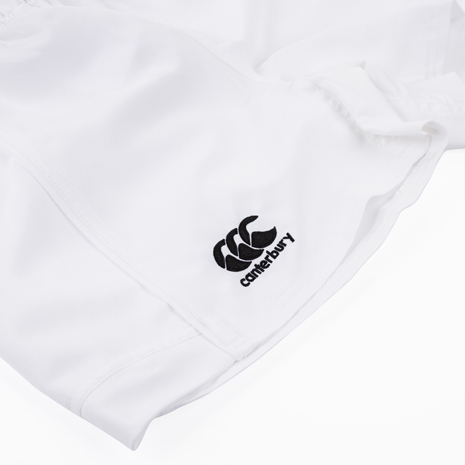 Canterbury Mens Advantage Rugby Match Shorts - White - Logo