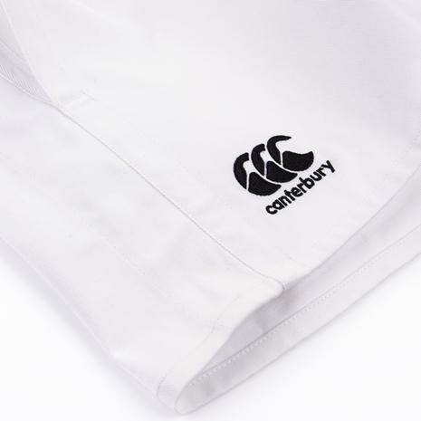 Canterbury Mens Cotton Professional Rugby Match Shorts - White -