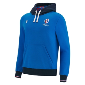 Rugby World Cup 2023 Macron Mens Pullover Hoodie - Royal Blue - 