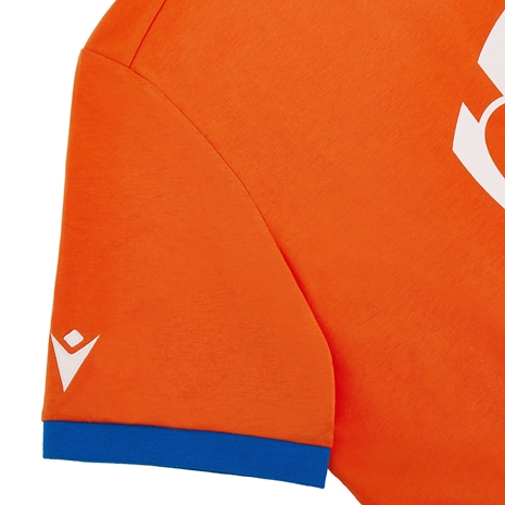 Rugby World Cup 2023 Macron Kids Cotton T-Shirt - Red - Sleeve