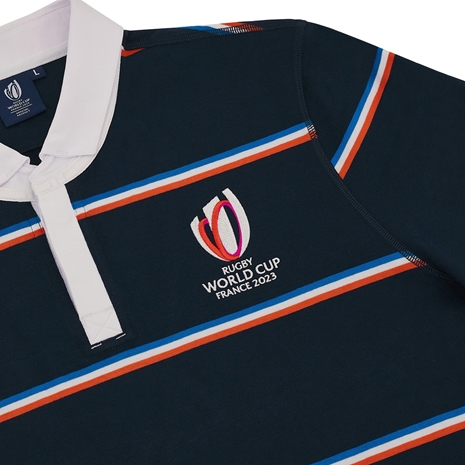 Rugby World Cup 2023 Macron Mens Rugby Shirt - Navy and Red - RW