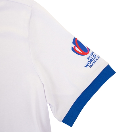 Rugby World Cup 2023 Macron Mens Cup T-Shirt - White - RWC23 Log