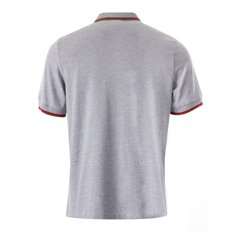 Macron Wales Mens Polycotton Polo - Grey - Back
