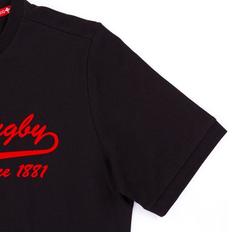 Macron Wales Mens 1881 Tee - Black - Sleeve