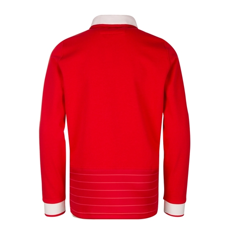 Wales Kids Classic Home Rugby Shirt - Long Sleeve Red 2023 - Bac