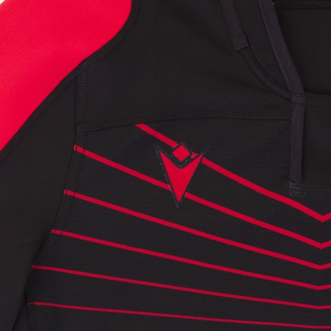 Macron Wales Mens Training Jersey - Black - Macron Badge