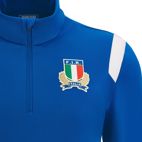 Italy Mens Training 1/4 Zip Top - Azzurri 2023 - Italy Logo