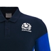 Scotland Mens Travel Polycotton Polo - Navy 2023 - Scotland Logo  Scotland Mens Travel Polycotton Polo - Navy 2023 - Scotland Logo