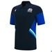 Scotland Mens Travel Polycotton Polo - Navy 2023 - Front  Scotland Mens Travel Polycotton Polo - Navy 2023 - Front