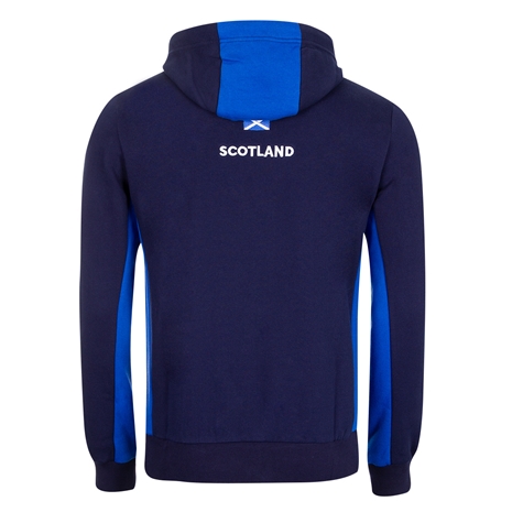 Scotland Mens Travel Pullover Hoodie - Navy 2023 - Back