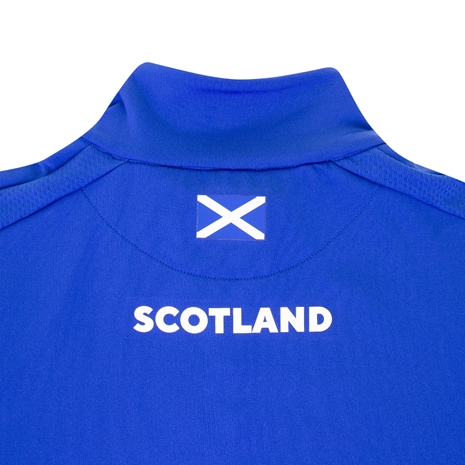 Scotland Mens Travel 1/4 Zip Softshell Top - Royal 2023 - Top of