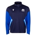 Scotland Mens Travel 1/4 Zip Fleece - Navy 2023 - Front 