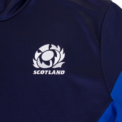 Scotland Mens Travel 1/4 Zip Fleece - Navy 2023 - Scotand Thistl