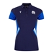 Scotland Womens Travel Polycotton Polo - Navy 2023 - Front  Scotland Womens Travel Polycotton Polo - Navy 2023 - Front