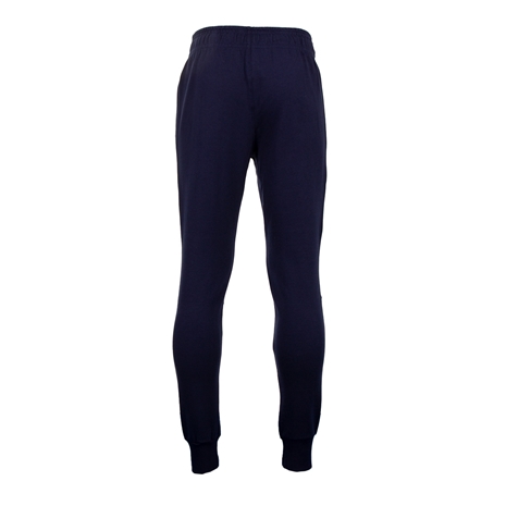 Italy Mens Travel Brushed Cotton Pants - Navy - Back
