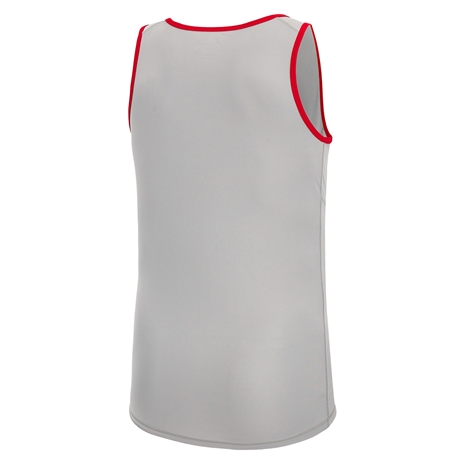 Wales Mens Training Gym Vest - Grey 2023 - Back