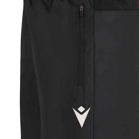 Wales Mens Travel Track Pants - Black 2023 - Macron Logo