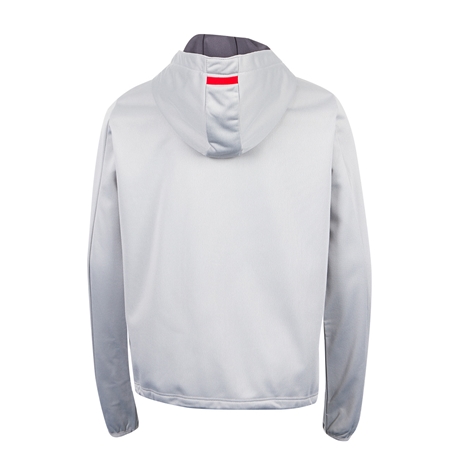 Wales Kids Travel Full Zip Hoodie - Grey 2023 - Back