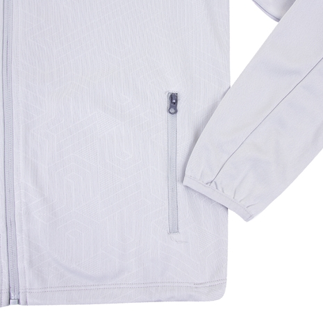 Wales Kids Travel Full Zip Hoodie - Grey 2023 - Hem