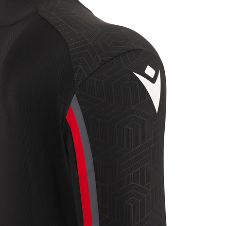 Wales Kids Training Gym Tee - Black 2023 - Right Shoulder