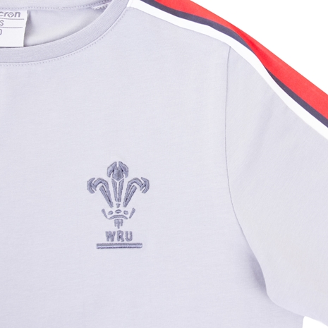 Wales Womens Leisure Cotton Tee - Grey 2023 - Wales Logo